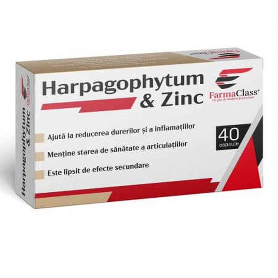 Harpagophytum & Zinc, 40 gélules, FarmaClass