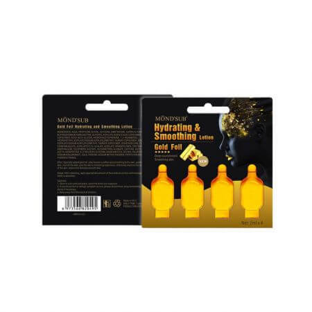 Lotion hydratante aux particules d'or, 4 ampoules, Mond Sub