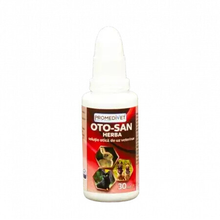 Oto-san Herba otische oplossing, 30 ml, Promedivet