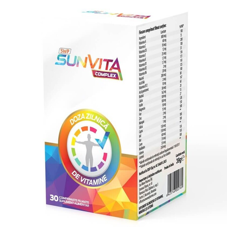 SunVita Complex, 30 tabletten, Sun Wave Pharma