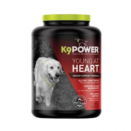 Suplemento nutricional para perros senior Young At Heart, 454 g, K9Power