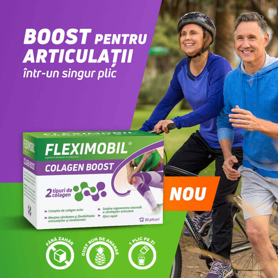 Fleximobil Colagen Boost, 30 plicuri, Fiterman