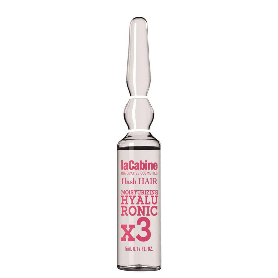 Flash Hair Hydraterende Hyaluron haarflacon, 5 ml, La Cabine