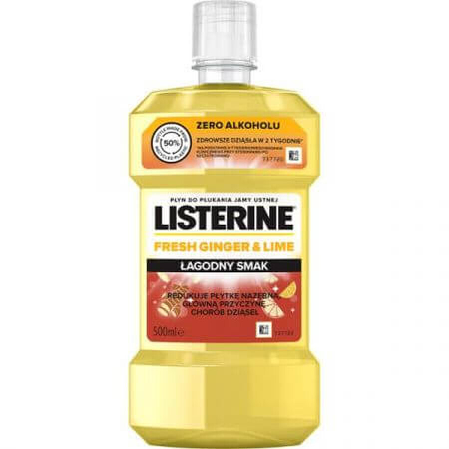 Bain de bouche frais au gingembre et au citron vert, 500 ml, Listerine