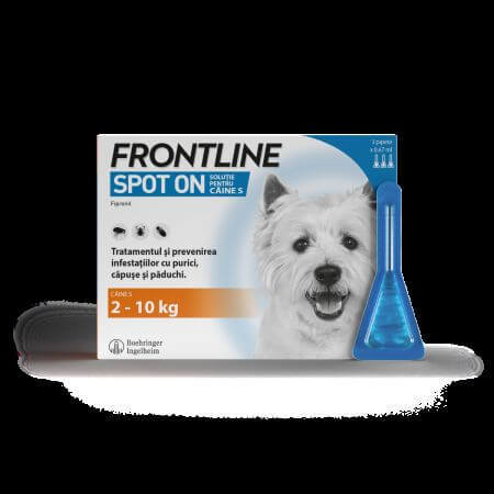 Frontline Spot On S, 2-10 kg, 3 pipetas, Frontline