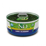 Nat kattenvoer met lam en bosbessen N&amp;D, 70 g, Farmina