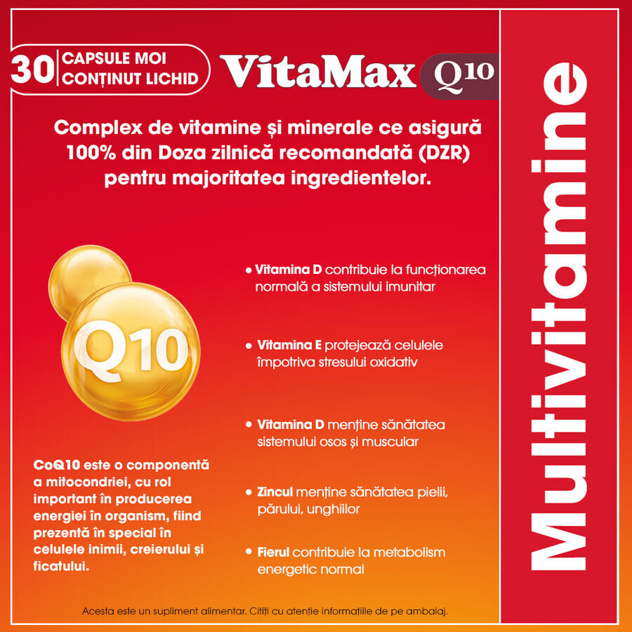 Vitamax Q10 pakket, 30 + 30 capsules, Perrigo