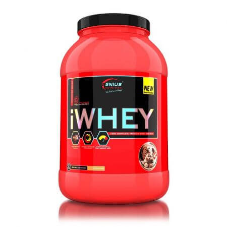 iWhey Proteine ​​in polvere al gusto Cookies & Cream, 900 g, Genius Nutrition