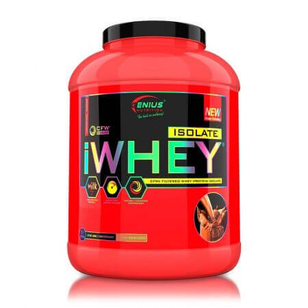 iWhey isolaat proteïnepoeder met chocoladesmaak, 2000 g, Genius Nutrition