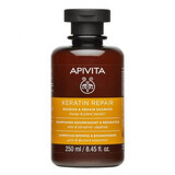 Repairing shampoo with keratin, 250 ml, Apivita