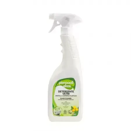 Solutie Eco pentru curatat geamuri, oglinzi si suprafete din plastic Ekos, 750 ml, Pierpaoli