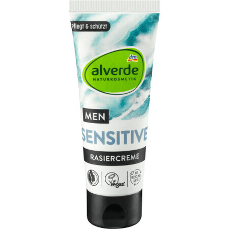 Alverde Naturkosmetik MEN SENSITIVE Crème à raser, 75 ml