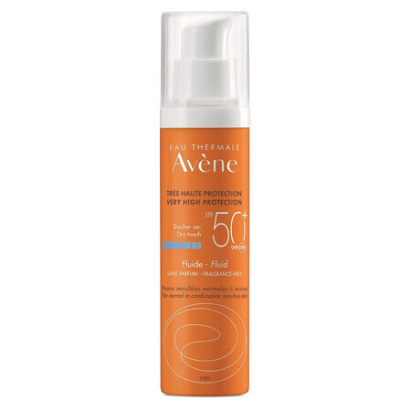 Geurvrije zonnebrandvloeistof SPF 50+, 50 ml, Avene