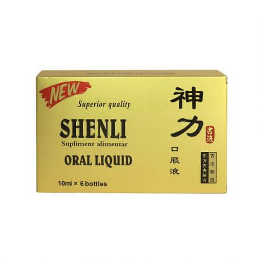 Shenli Oral Liquid Ultra Power - Potent, 6 fiole x 10 ml, Oriental Herbal 