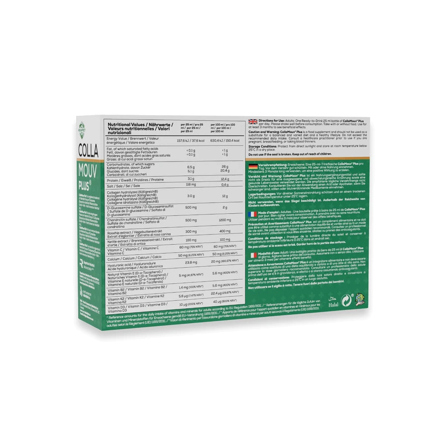 CollaMouv Plus Collagen, Glucosamine & Chondroitin Drinkshot 14x25ml, BHW Bayerische Heilmittel