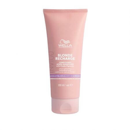 Invigo Blonde Recharge Violet Pigment Conditioner pour neutraliser les tons jaunes, 200 ml, Wella Professionals