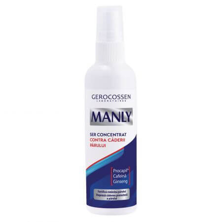 Geconcentreerd cafeïne serum tegen haaruitval voor mannen Manly, 125 ml, Gerocossen