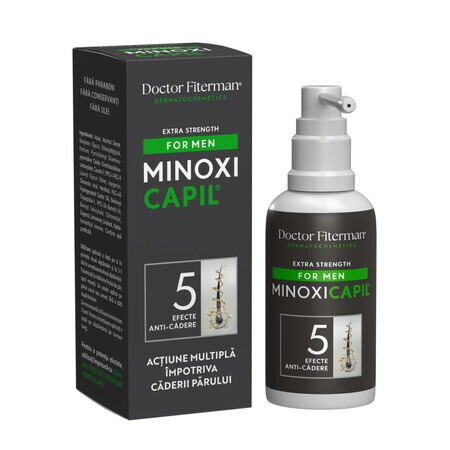 Spray impotriva caderii parului pentru barbati Minoxicapil Men, 60 ml, Doctor Fiterman