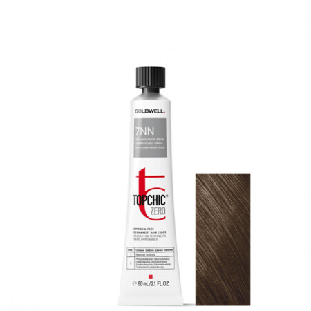 Tintura permanente per capelli senza ammoniaca Goldwell Topchic Zero 7NN 60ml