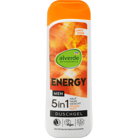 Alverde Naturkosmetik MEN ENERGY 5 in 1 Shower Gel, 250 ml