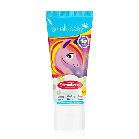 Dentifricio alla fragola unicorno, 3 - 6 anni, 50 ml, Brush Baby