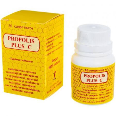 Propolis Plus C, 20 tablets, Elidor