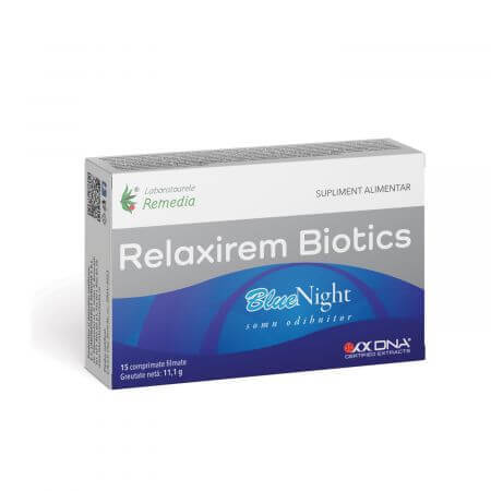 Relaxirem Biotics Bluenight, 15 tabletten, Remedia