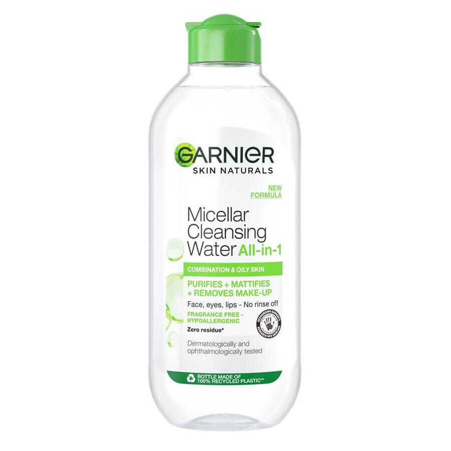 Agua micelar matificante Skin Naturals, 400 ml, Garnier