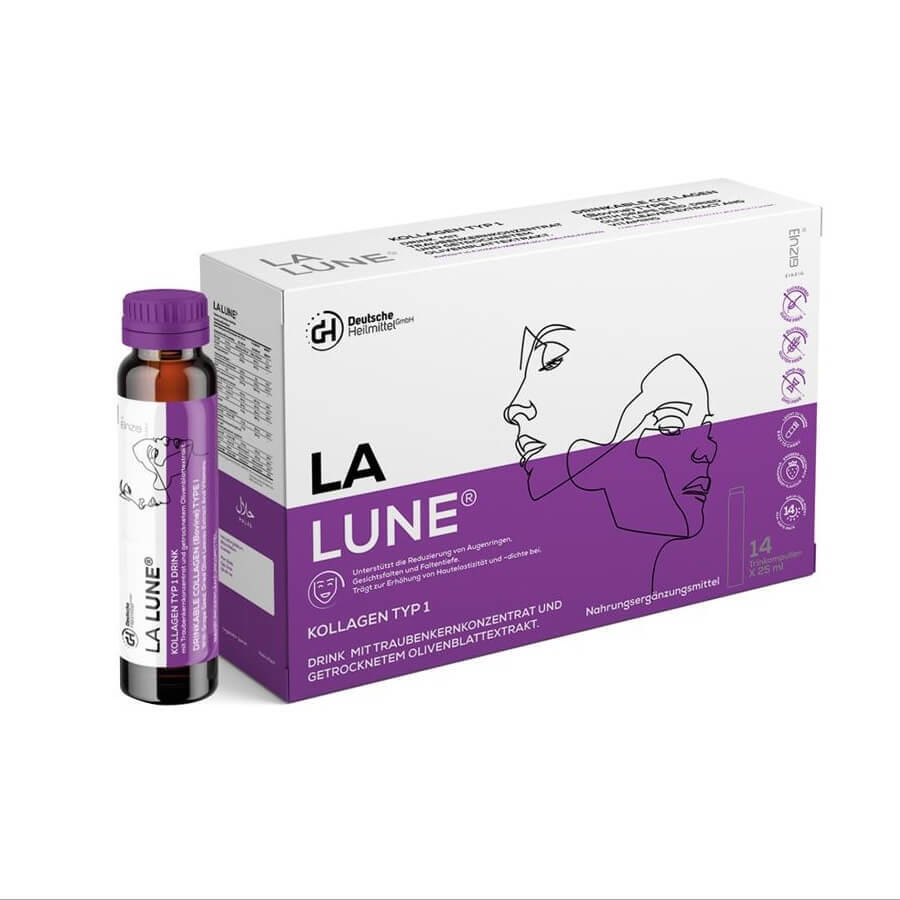 Kollagenhydrolysat Typ 1 La Lune, 14 Fläschchen x 25 ml, Deutsche Heilmittel