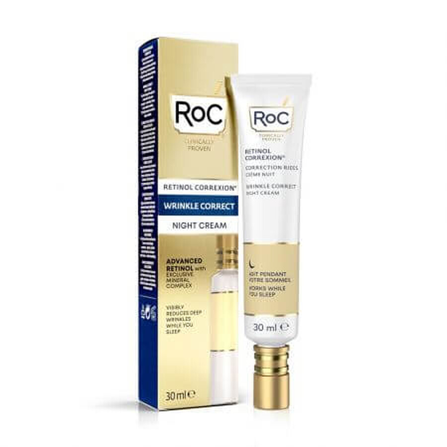 Retinol Correxion Crema de Noche Antiarrugas, 30 ml, Roc