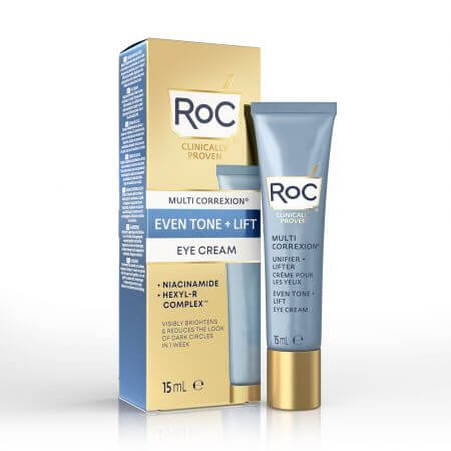 Crema contorno occhi Multi Correxion Even Tone and Lift, 15 ml, Roc