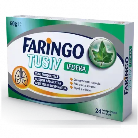 Pharyngo Tusiv met klimop, 24 tabletten, Therapie