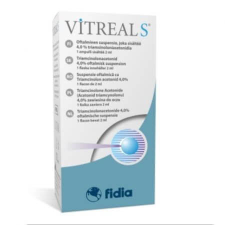 Vitreal S suspensión oftálmica, 2 ml, Fidia Farmaceutici