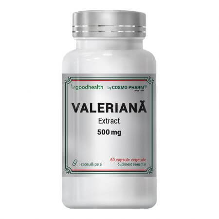 Valerian Extract, 500 mg, 60 capsules, Cosmo Pharm