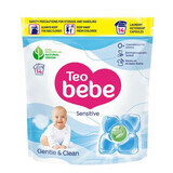 Laundry Detergent Capsules Gentle &amp; Clean Sensitive, 26 capsules, Teo Bebe