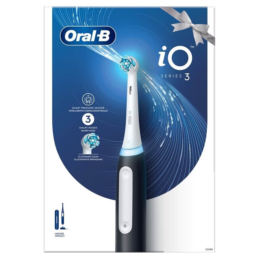 Elektrische tandenborstel IO3, zwart, Oral B