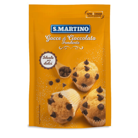 Bitter chocolate chips, gluten free, 125 g, S.Martino