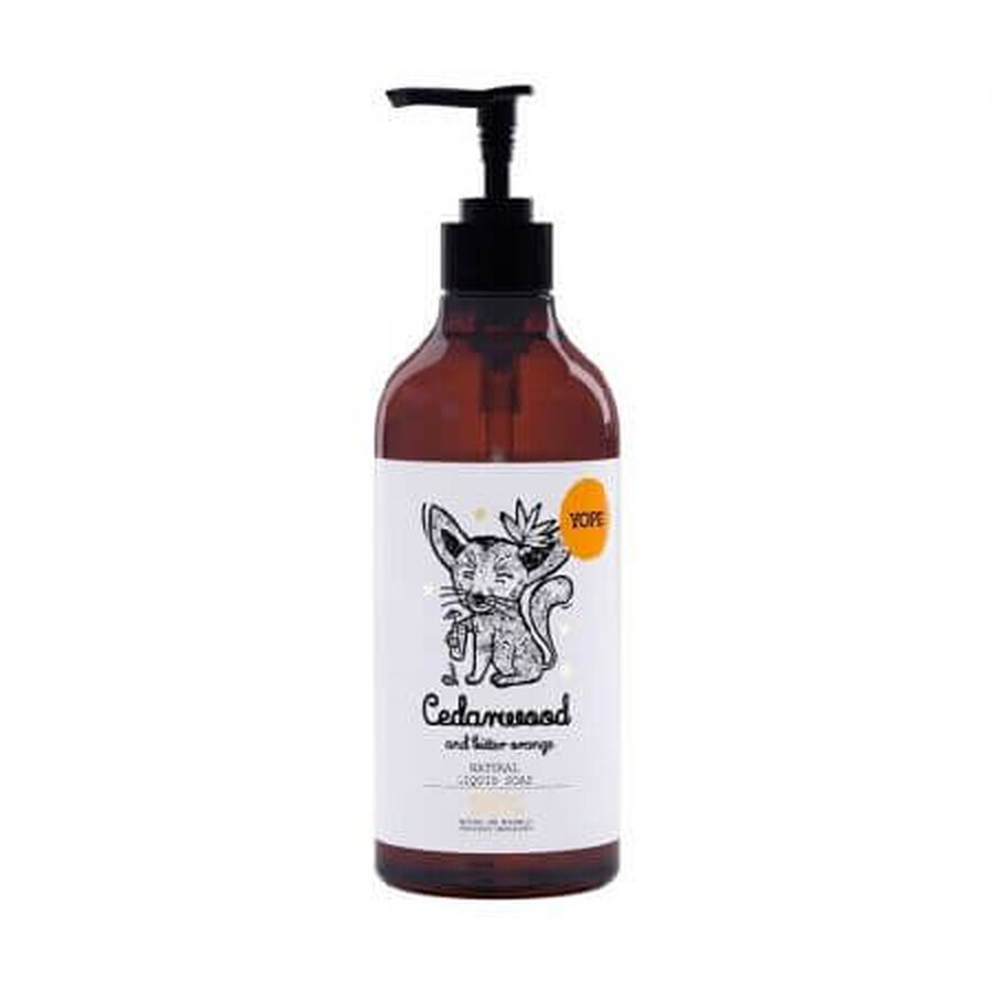 Flüssige Handseife mit Zedernholz und Bitterorange, 500ml, Yope