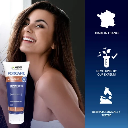 Forcapil versterkende shampoo Keratine, 200 ml, Arkopharma
