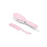 Brosse à cheveux super douce, rose, +0 mois, Babyono