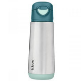 Thermosfles met siliconen bek, 500 ml, Smaragdgroen, BBOX