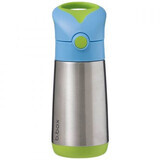 Thermos avec paille, 350 ml, bleu/vert, BBOX