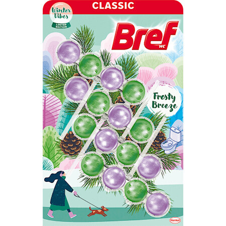 Bref Power Aktiv Frosty Breeze toiletverfrisser, 4 stuks