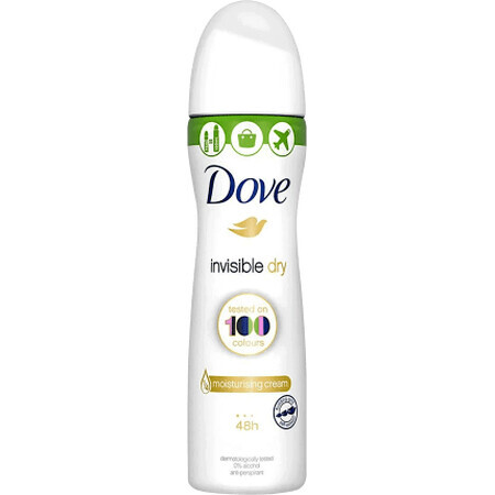 Dove Deodorante spray invisibile secco, 75 ml