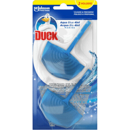 Rafraîchisseur d'eau de toilette Duck 4 en 1Aqua Blue, 2 pièces