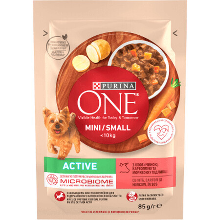 Purina One Aliment humide au bœuf pour chiens, 85 g