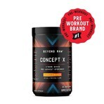 Beyond Raw® Concept X Pre-Workout, Fórmula pre-entrenamiento con sabor a naranja y mango, 588,2 g, GNC