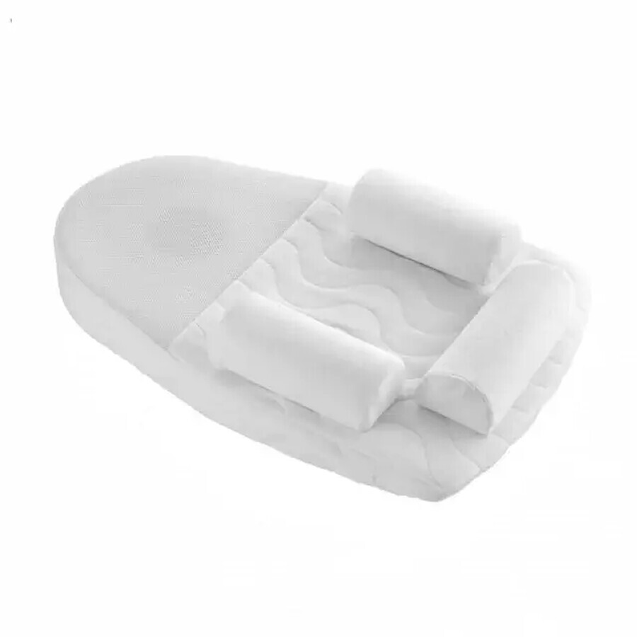 BabyJem Velvet White inclinatiematras en kersenstengelzak