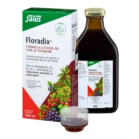 Floradix liquid iron and vitamin formula, 500 ml, Salus