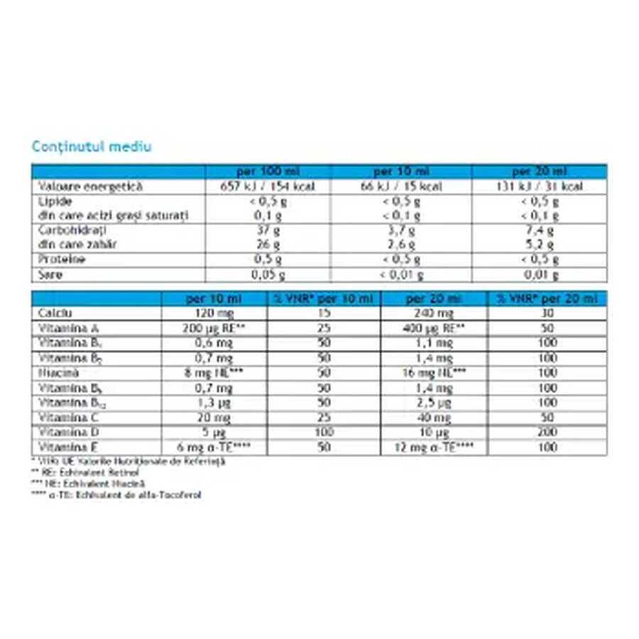 Kindervital® formula liquida di calcio e vitamine, 250 ml, Salus